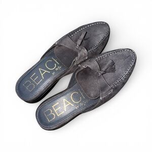 Beach by Matisse Grey Suede Loafers Casual Preppy Boating Coastal Shoes Size 9